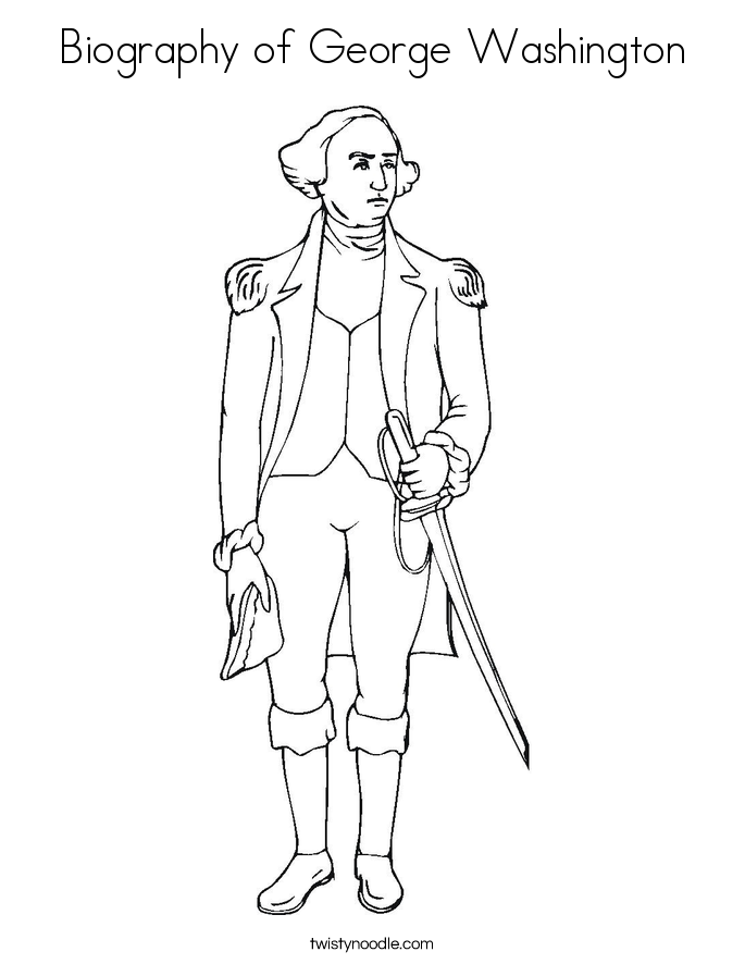 Biography Of George Washington Coloring Page 685x886 Biography Of George Washington Coloring Page