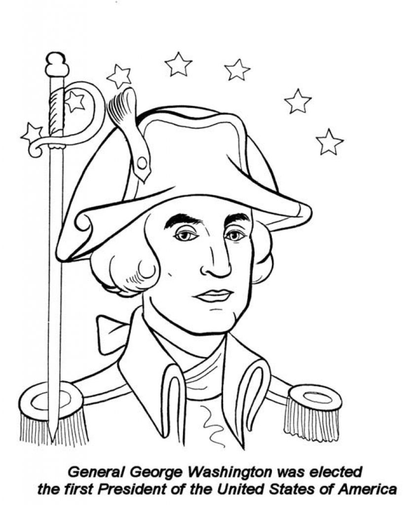 George Washington Coloring Pages Coloring George Washington 837x1024 George Washington Coloring Pages Coloring George Washington