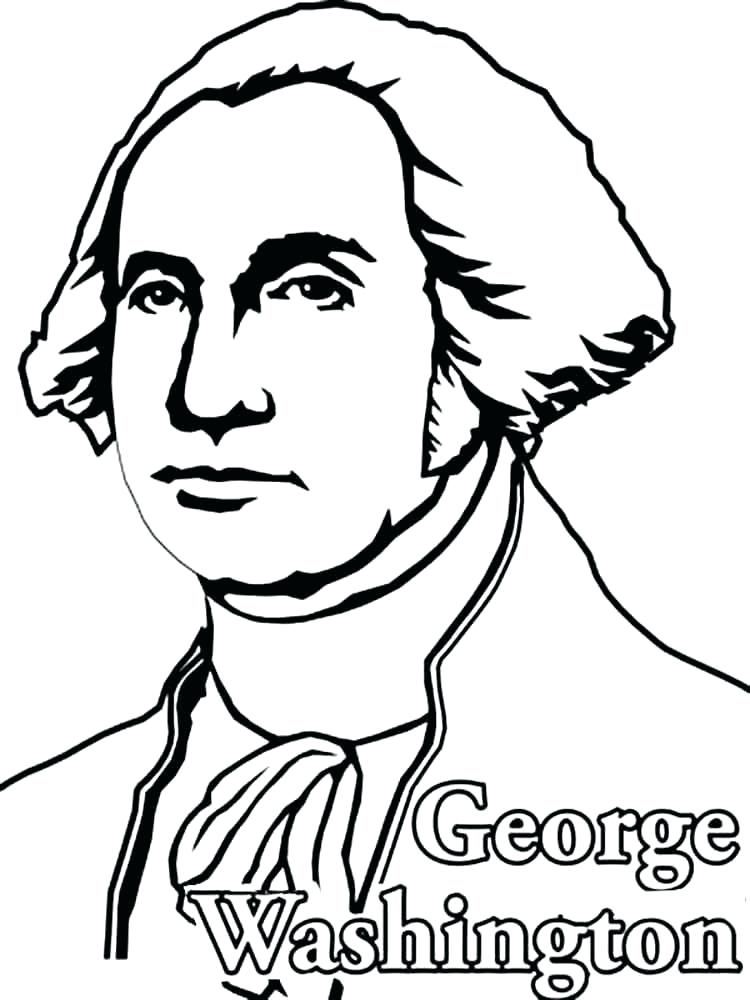 750x1000 Coloring Page Of George Washington Coloring Pages Coloring Pages