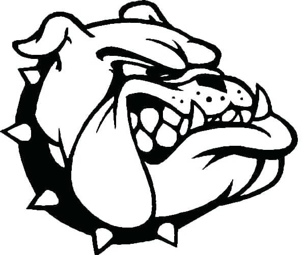 599x502 Georgia Bulldog Coloring Pages Bulldog Colouring Pages Georgia