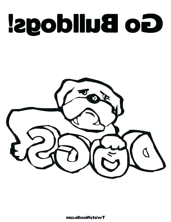 Georgia Bulldogs Coloring Pages at GetColorings.com | Free printable