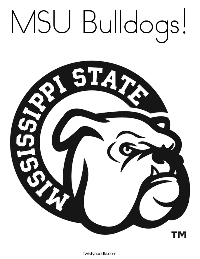 685x886 Msu Bulldogs Coloring Page