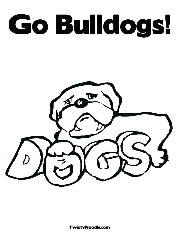 685x886 Georgia Bulldogs Coloring Pages Bulldog Coloring Page Stunning