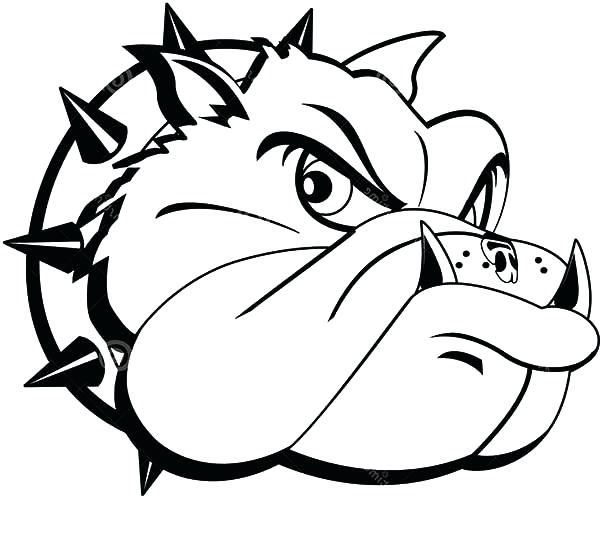 600x540 Bulldog Coloring Pages
