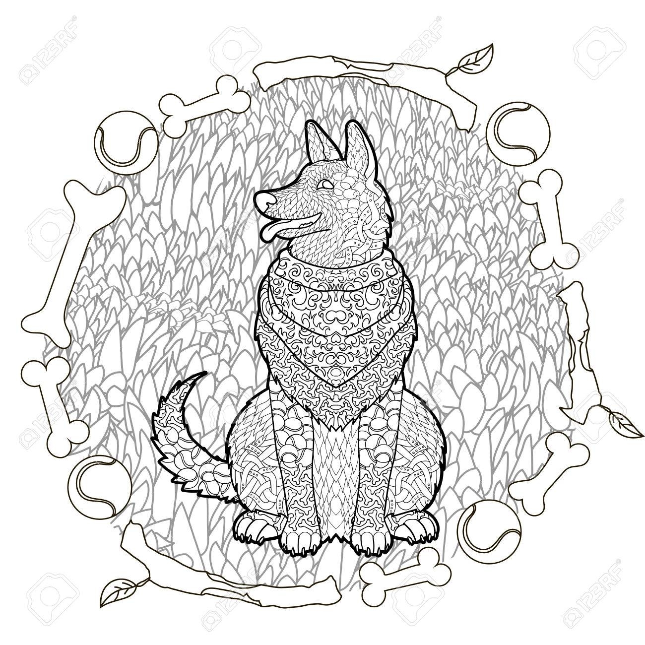 German Shepherd Coloring Pages Download 1300x1300 German Shepherd Coloring Pages Download