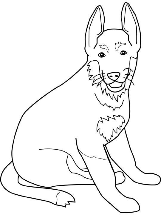 Dog Color Pages Printable Dogs Coloring Pages German Shepherd 540x720 Dog Color Pages Printable Dogs Coloring Pages German Shepherd