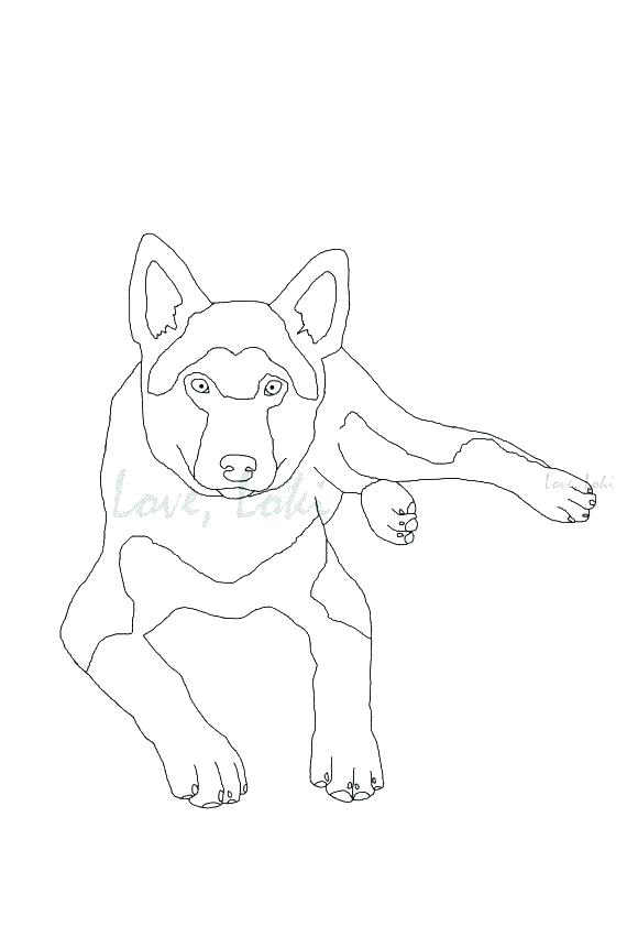 German Shepherd Coloring Pages 570x851 German Shepherd Coloring Pages