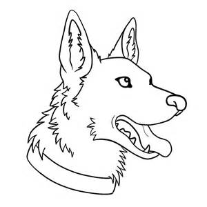 300x300 German Shepherd, German Shepherd Puppy Coloring Pages
