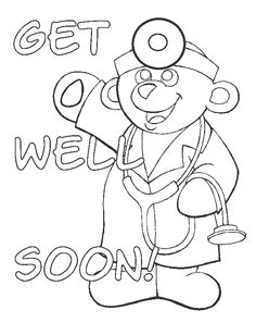 236x308 Get Well Soon For Kids Coloring Page Free Download