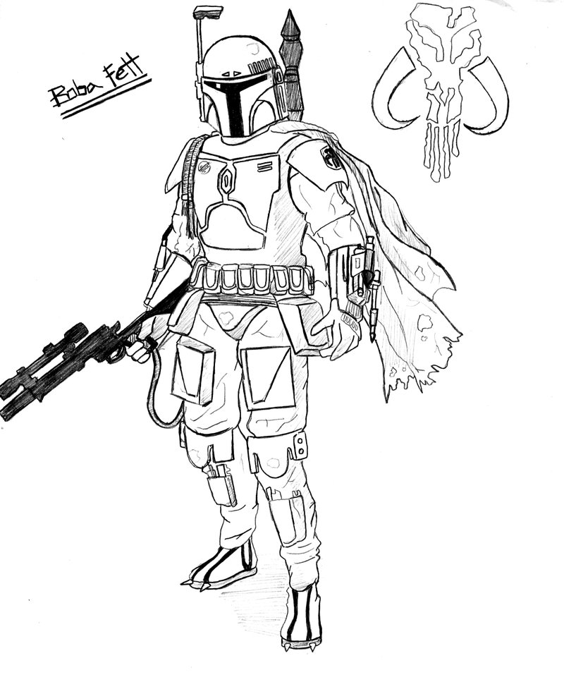 800x967 Boba Fett Coloring Pages Boba Fett Coloring Pages Getcoloringpages