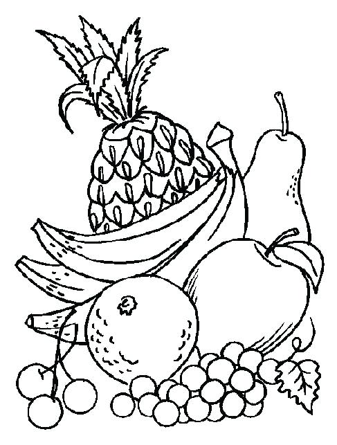 487x643 Coloring Pictures Of Fruits And Vegetables Fruits And Get Coloring