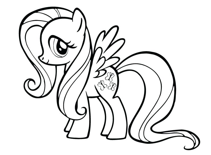 827x609 Fluttershy Coloring Pages My Little Pony Coloring Pages Collection