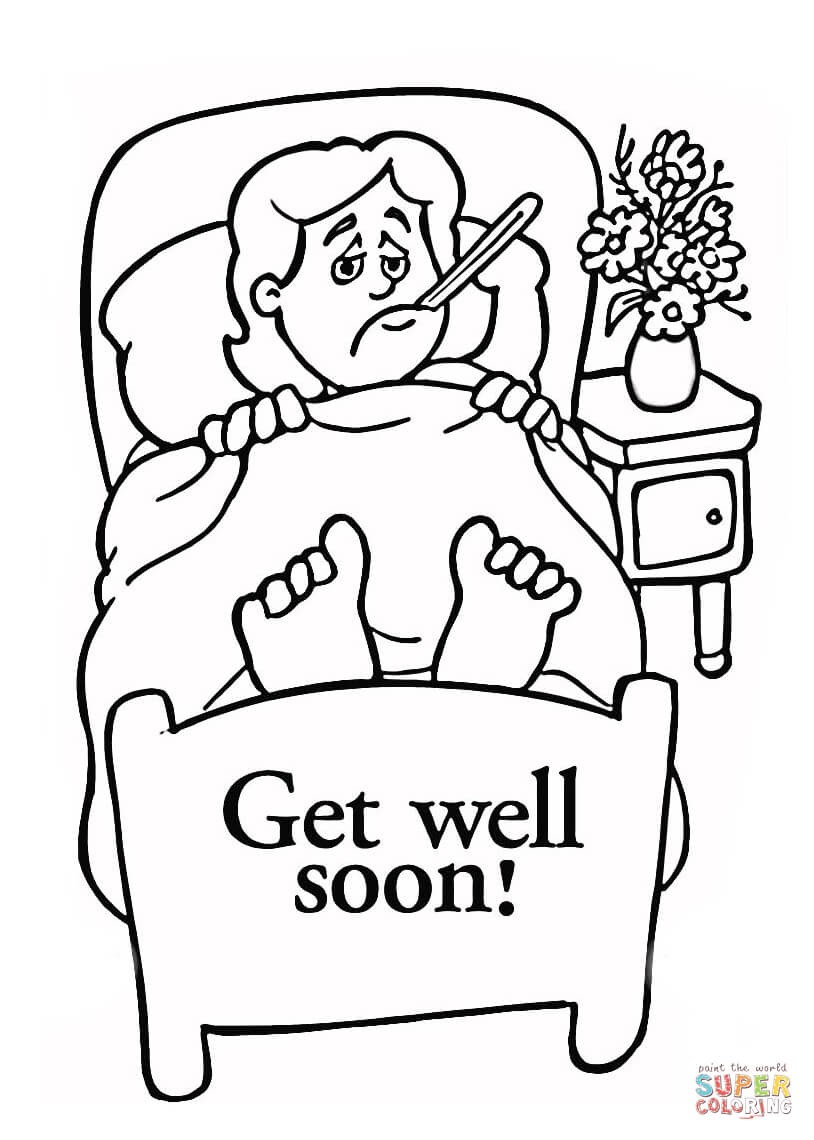 Greatest Get Well Soon Card Coloring Pages Col 814x1140 Greatest Get Well Soon Card Coloring Pages Col