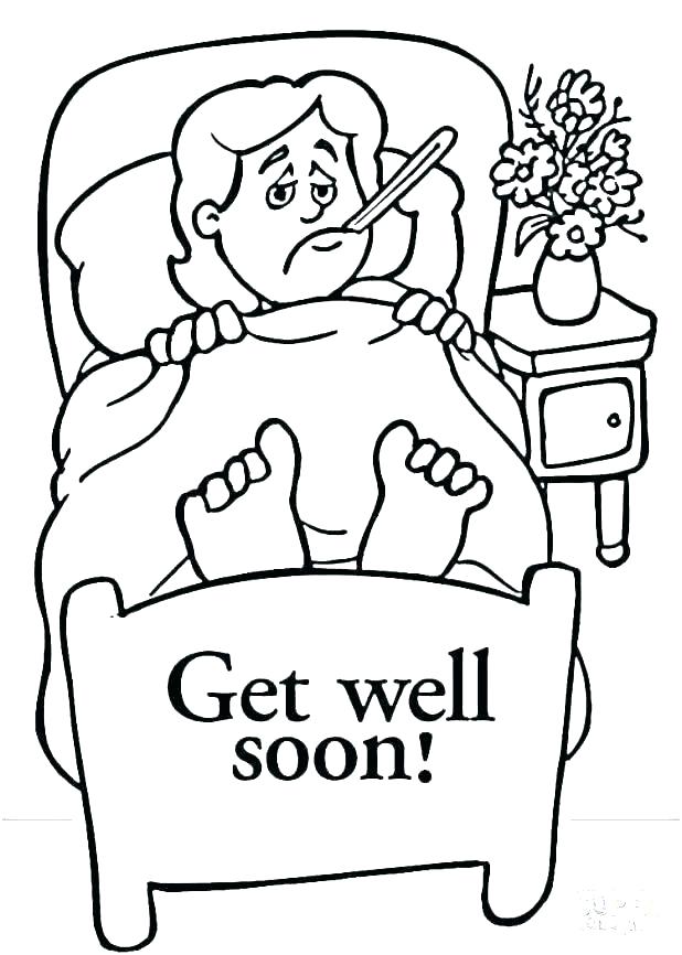618x866 Get Well Soon Coloring Pages Get Well Card Templates Coloring