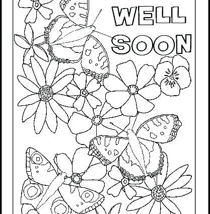 417x425 Get Well Soon Coloring Pages X X X A Next Image A Wallpaper Free
