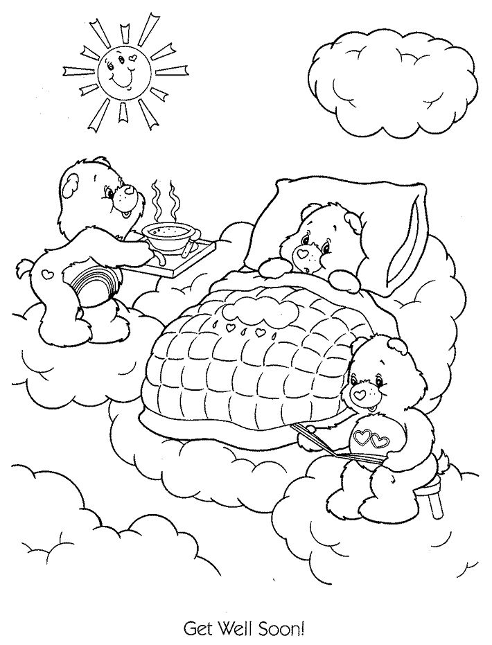 Get Well Printable Coloring Pages