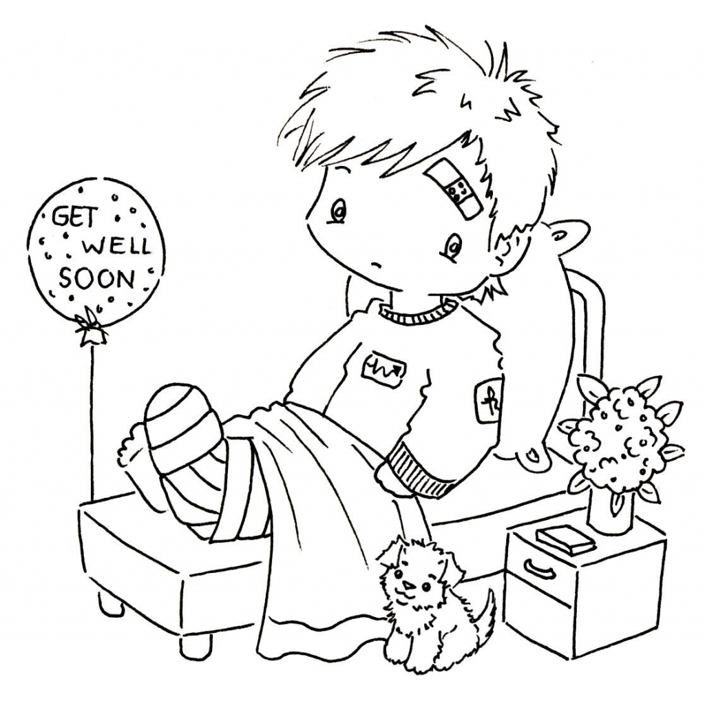 1024x1018 Get Well Soon Card Coloring Pages