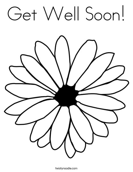 Get Well Soon Coloring Page 468x605 Get Well Soon Coloring Page