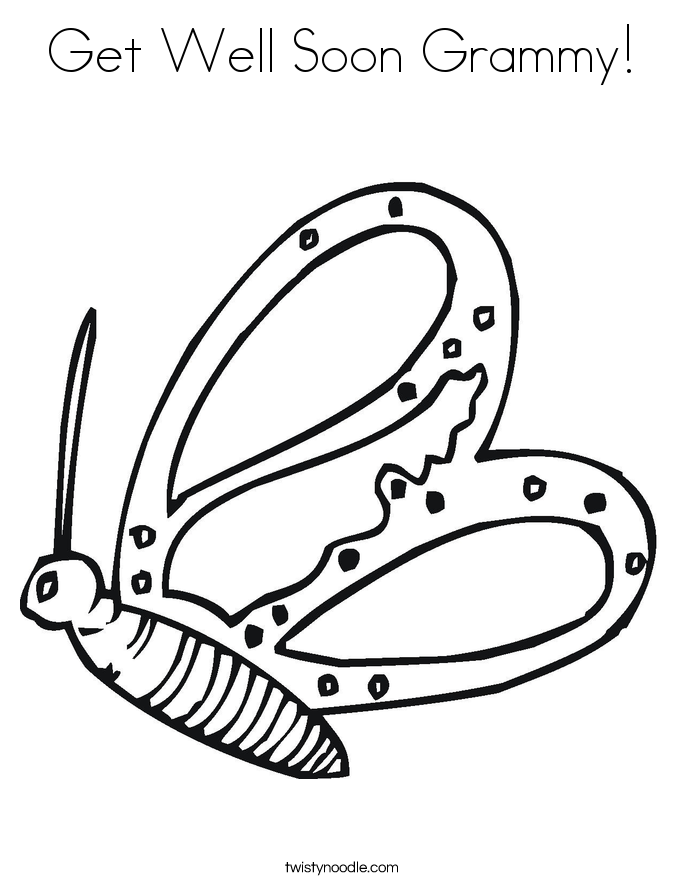 685x886 Get Well Soon Grammy Coloring Page
