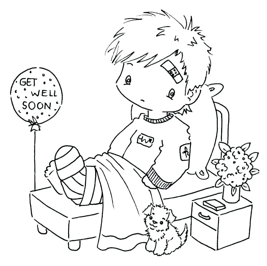 878x873 Get Well Soon Printable Coloring Pages Free Tags Coloring Pages