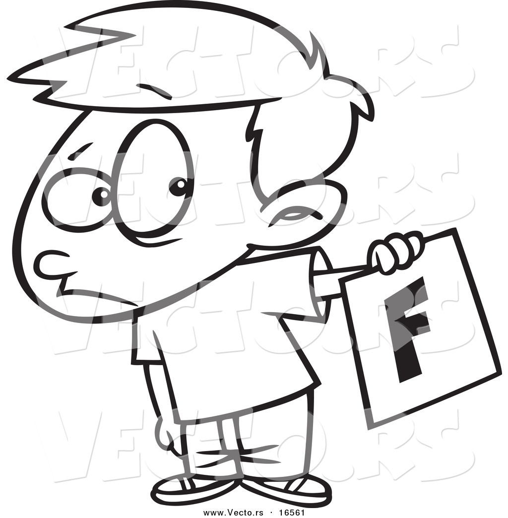 Vector Of A Cartoon Nervous School Boy Holding Out A Bad Report 1024x1044 Vector Of A Cartoon Nervous School Boy Holding Out A Bad Report