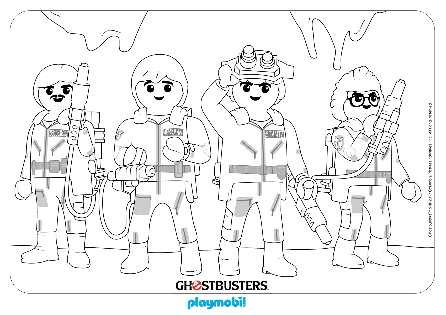 1700x1200 Ghostbusters Coloring Pages