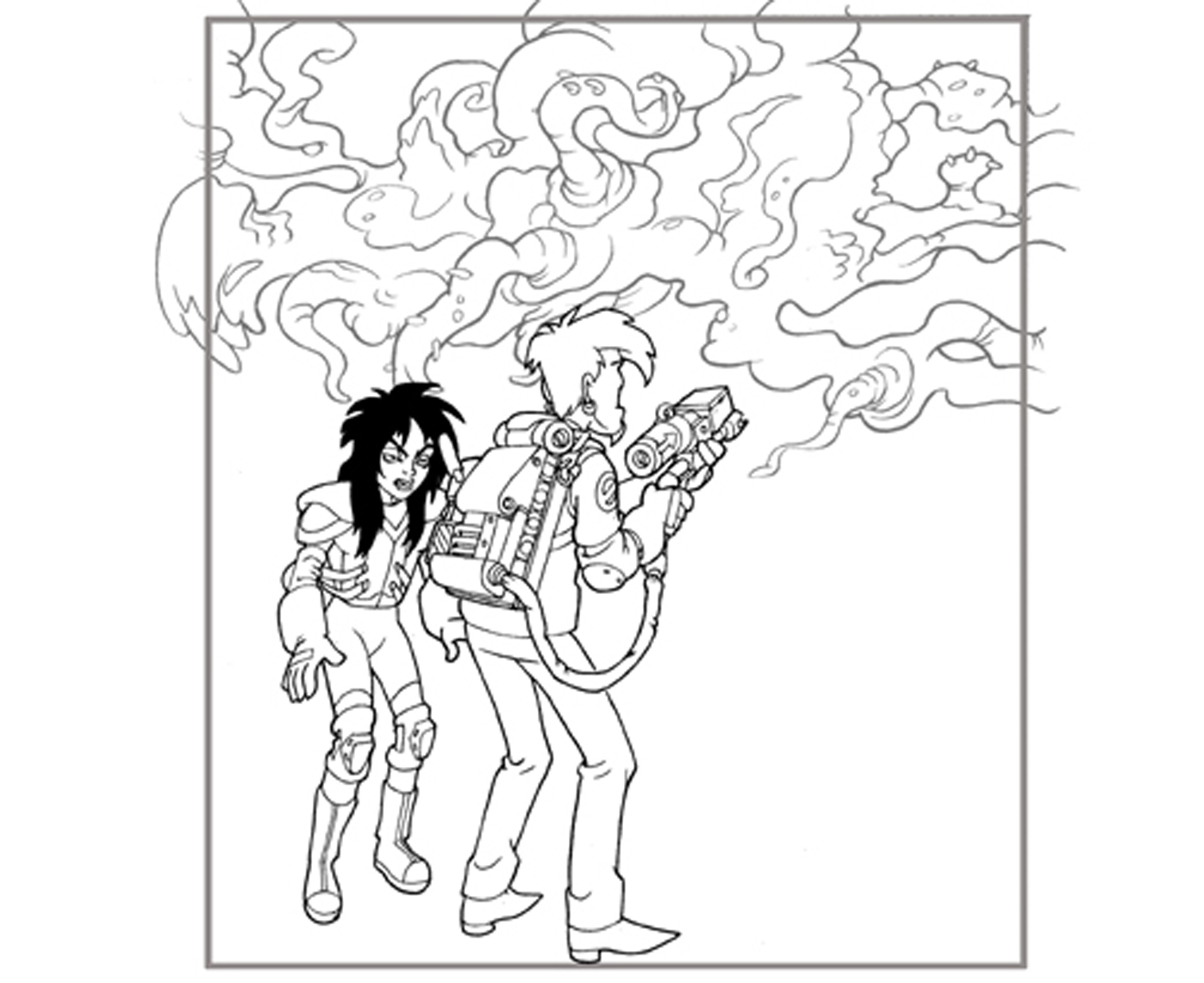 1397x1142 Perkins Coloring Pages Extreme Ghostbusters Page