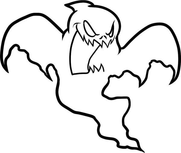 Halloween Coloring Pages Ghost 600x508 Halloween Coloring Pages Ghost