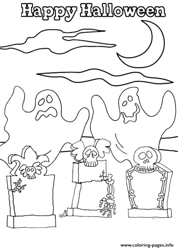 Ghost Halloween Coloring Pages 607x850 Ghost Halloween Coloring Pages