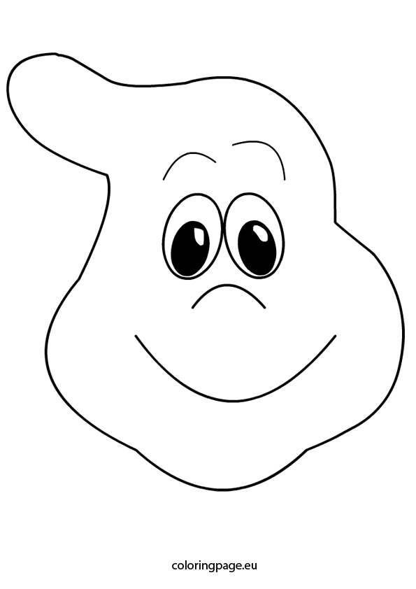 Ghost Face Coloring Page 595x842 Ghost Face Coloring Page