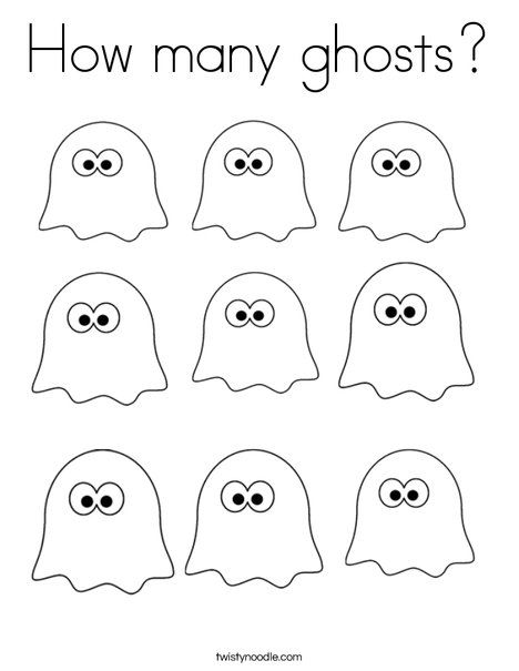 How Many Ghosts Coloring Page 468x605 How Many Ghosts Coloring Page