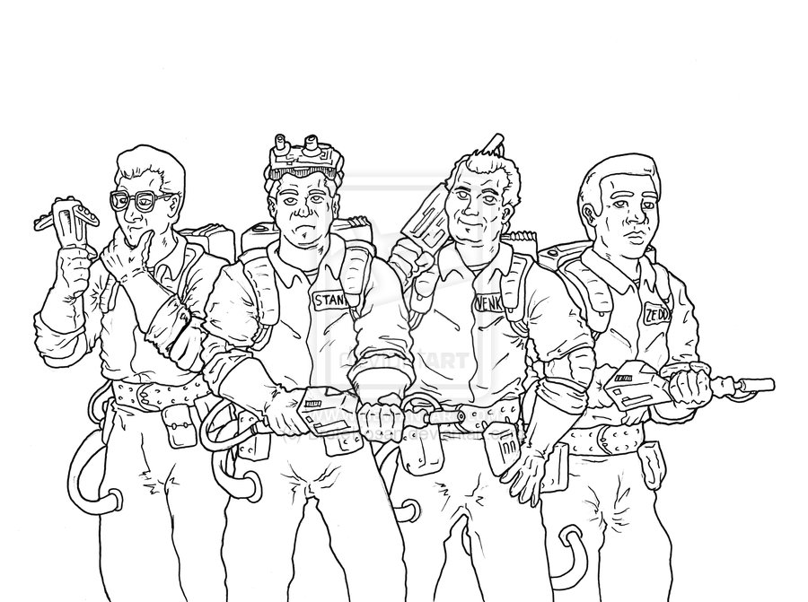 900x671 Ghostbusters Coloring Pages