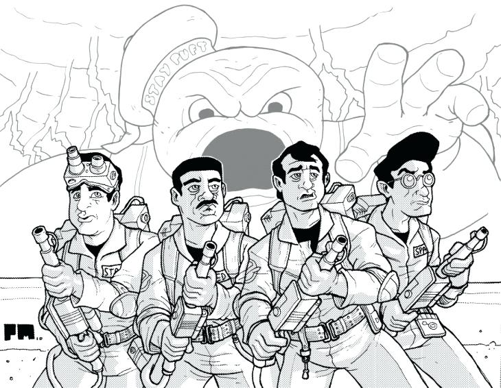 730x566 Ghostbusters Coloring Pages