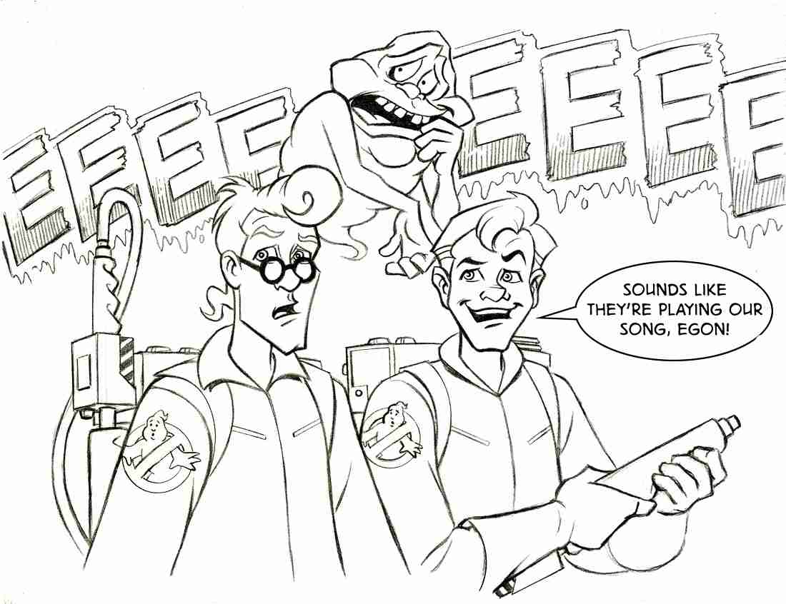 1100x846 Ghostbusters Coloring Pages To Download And Print For Free Lively