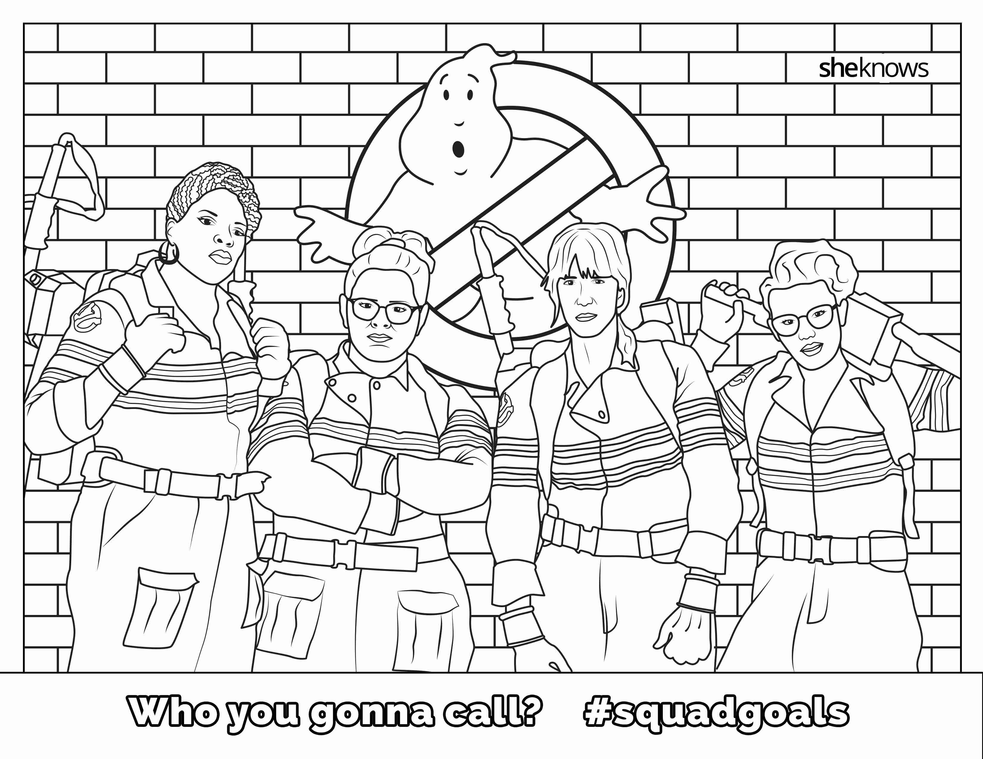 3300x2550 Free Printable Ghostbusters Coloring Pages For General Kids