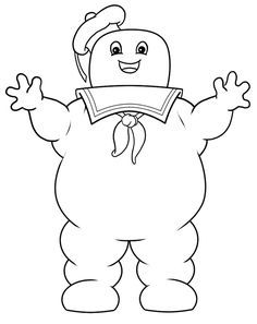 236x297 Ghostbusters Stay Puft Marshmallow Man Coloring Pages Halloween