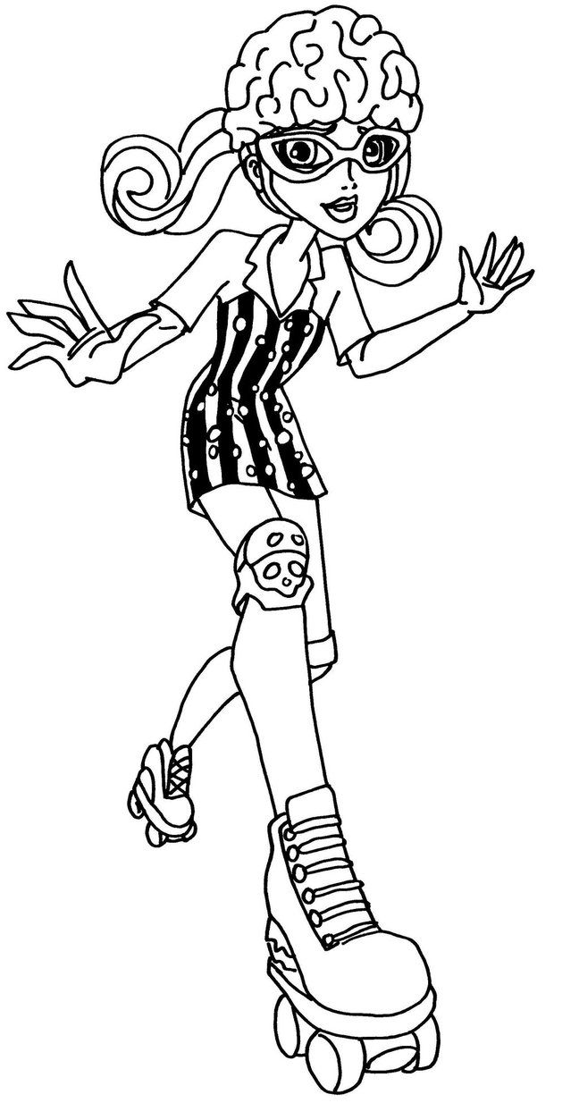 648x1234 Ghoulia Yelps Monster High Coloring Page Coloring Pages