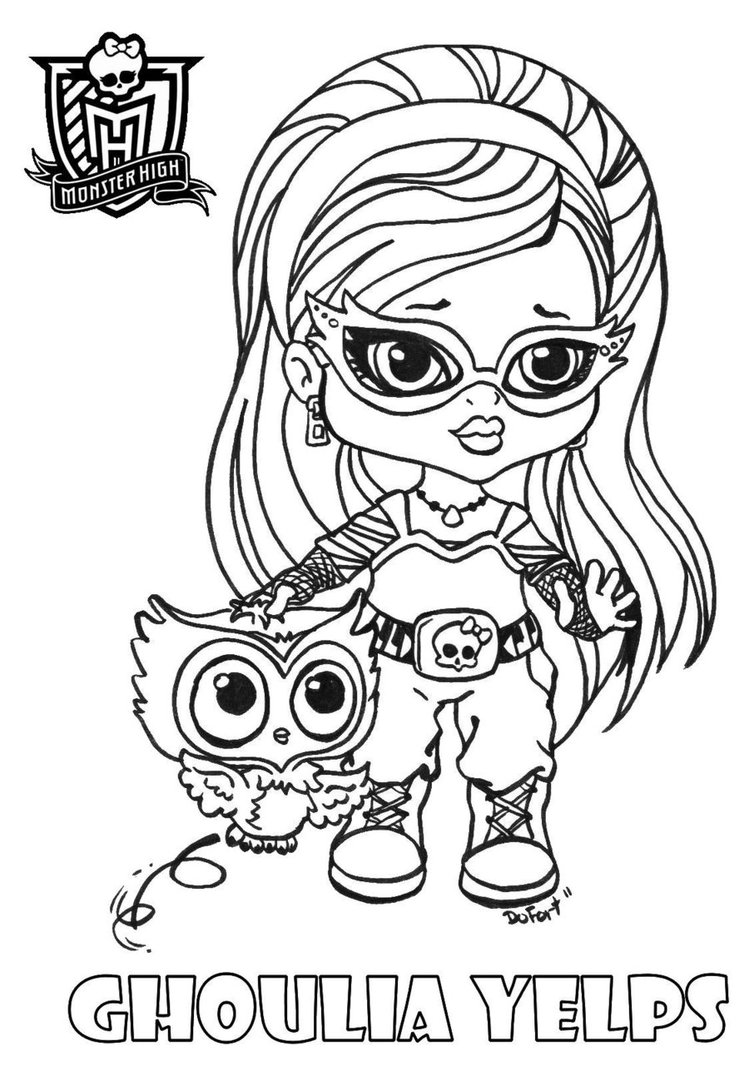 749x1066 All About Monster High Dolls Ghoulia Yelps Free Printable