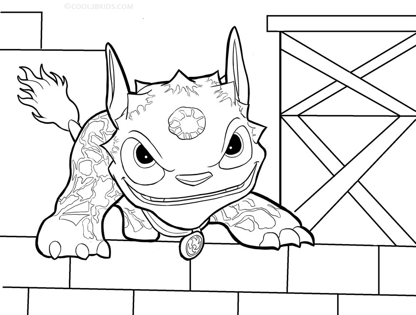 850x644 Printable Skylander Giants Coloring Pages For Kids Cool2bkids