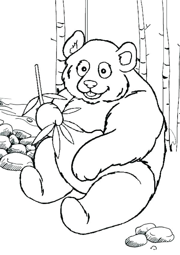 Giant Panda Coloring Page at GetColorings.com | Free printable ...