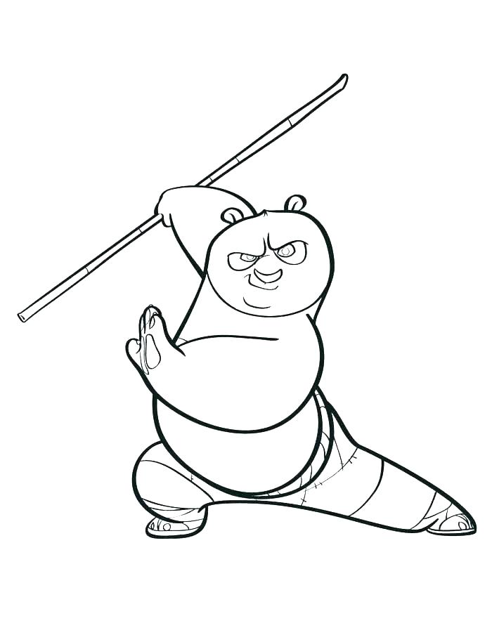 700x914 Giant Panda Coloring Page
