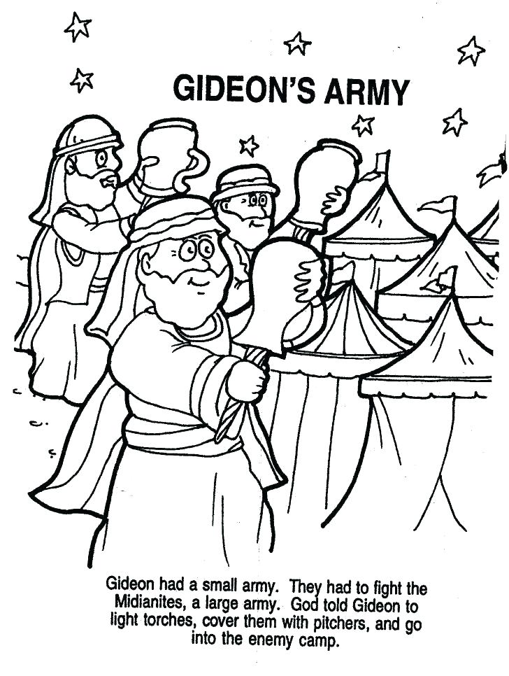 728x966 Gideon Coloring Pages Best Bible Kids Images On New And Coloring