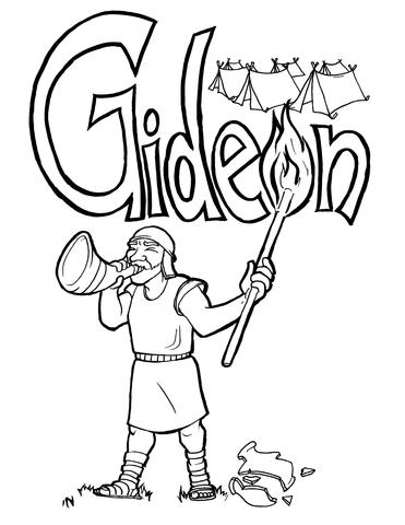 Gideon Coloring Page Children's Ministry Deals 371x480 Gideon Coloring Page Children's Ministry Deals