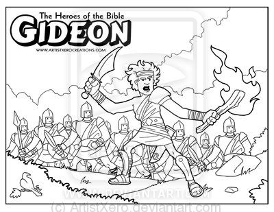 Free Printable Bible Coloring Page Of Gideon Gideon Coloring 400x309 Free Printable Bible Coloring Page Of Gideon Gideon Coloring