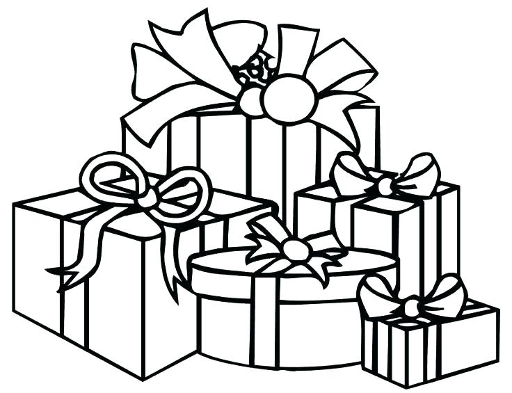 736x565 Christmas Gift Coloring Page Gift Coloring Page Christmas Gift