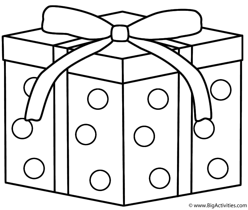 800x677 Christmas Present Coloring Pages 27 Coloring Pages Presents Ribbon
