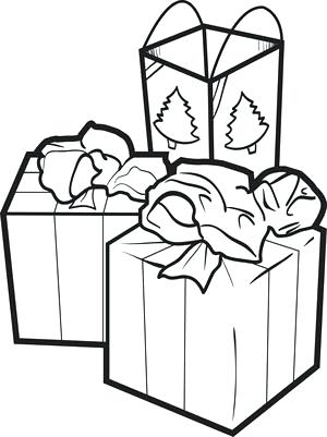 300x401 Christmas Gift Boxes Coloring Pages Fun Things Page For Kids Gifts