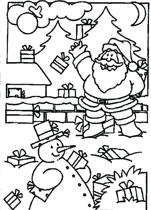 Gift Coloring Page