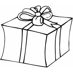 300x300 Big Gift Coloring Page