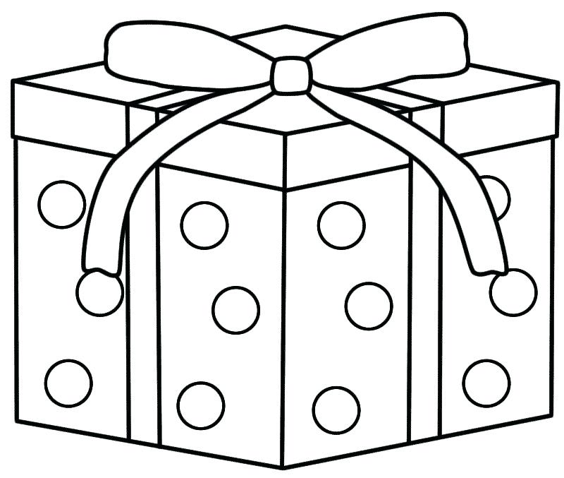 800x677 Christmas Gift Coloring Page Free Coloring Page